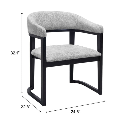 Anasa Gray Dining Chair by Zuomod at Eve Furniture