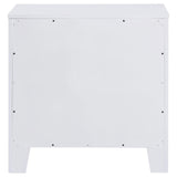 Anastasia 2-drawer Nightstand Bedside Table Pearl White