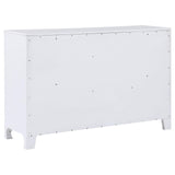 Anastasia 6-drawer Bedroom Dresser Pearl White