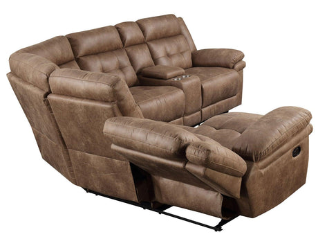 Anastasia Cocoa 3-Piece Reclining Sectional by Steve Silver at Eve Furniture