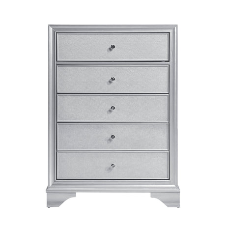 Anatole Metallic Silver Chest by Homelegance at Eve Furniture