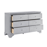 Anatole Metallic Silver Dresser by Homelegance at Eve Furniture