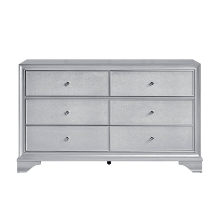 Anatole Metallic Silver Dresser by Homelegance at Eve Furniture