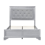 Anatole Metallic Silver LED Panel California King Bed by Homelegance at Eve Furniture