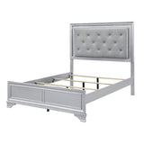 Anatole Metallic Silver LED Panel California King Bed by Homelegance at Eve Furniture