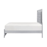 Anatole Metallic Silver LED Panel California King Bed by Homelegance at Eve Furniture