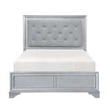 Anatole Metallic Silver LED Panel California King Bed by Homelegance at Eve Furniture