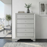 Anatole Metallic Silver Mirror by Homelegance at Eve Furniture
