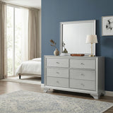 Anatole Metallic Silver Mirror by Homelegance at Eve Furniture