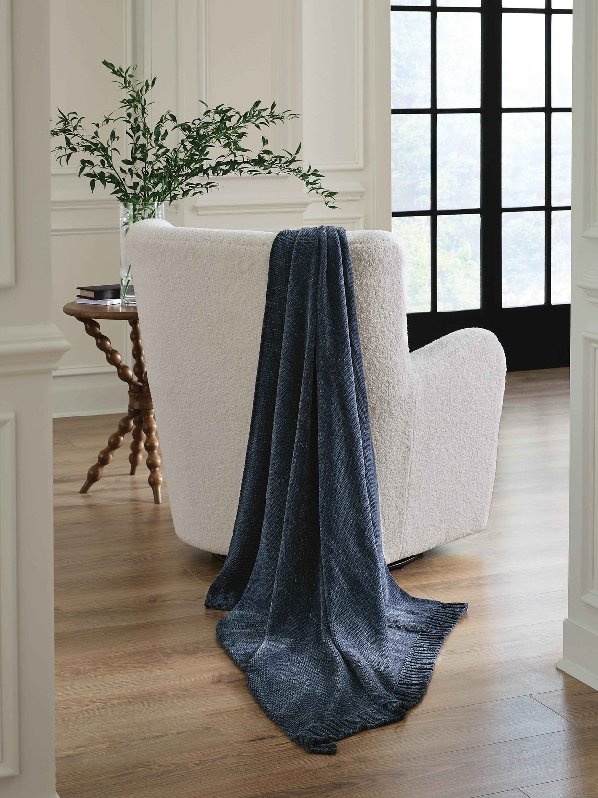 Anawood Blue Throw by Ashley at Eve Furniture