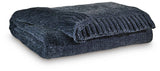 Anawood Blue Throw, Set of 3 by Ashley at Eve Furniture