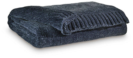 Anawood Blue Throw, Set of 3 by Ashley at Eve Furniture