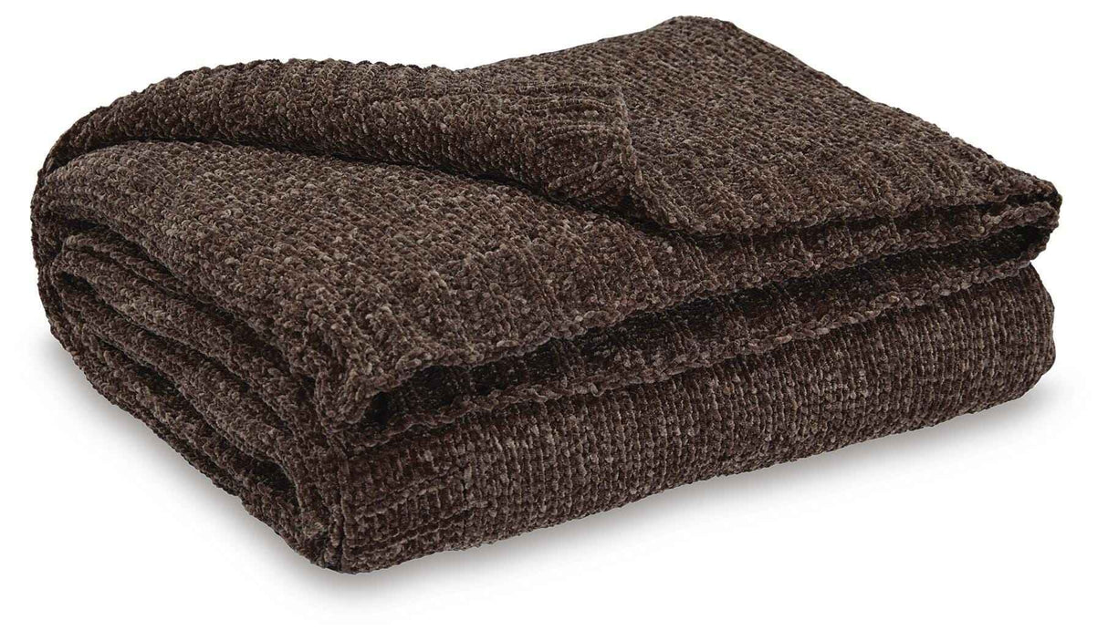 Anawood Brown Throw by Ashley at Eve Furniture