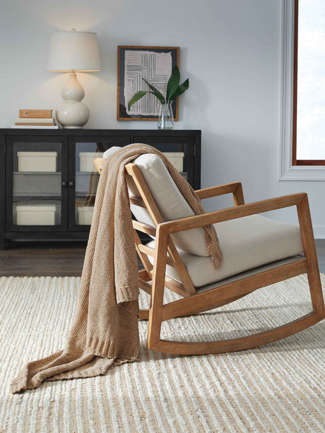 Anawood Gold Throw by Ashley at Eve Furniture
