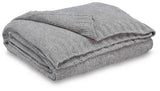 Anawood Gray Throw by Ashley at Eve Furniture