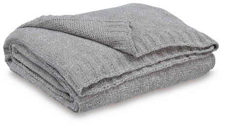 Anawood Gray Throw by Ashley at Eve Furniture