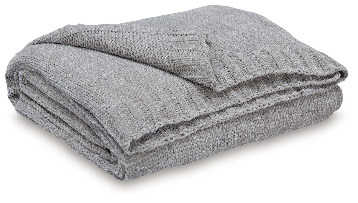 Anawood Gray Throw (Set of 3) by Ashley at Eve Furniture