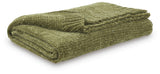 Anawood Olive Green Throw by Ashley at Eve Furniture