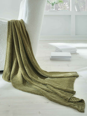 Anawood Olive Green Throw by Ashley at Eve Furniture