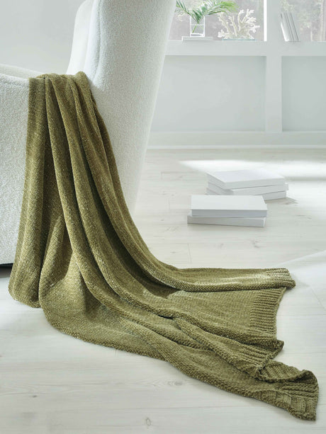 Anawood Olive Green Throw by Ashley at Eve Furniture