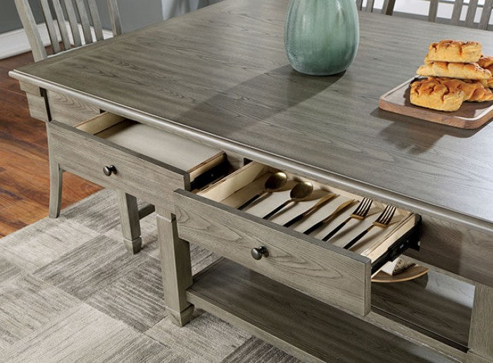 Anaya Gray 7-Piece Counter Height Table Set by Furniture of America at Eve Furniture