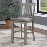 Anaya Gray/Light Gray Counter Ht. Chair by Furniture of America at Eve Furniture