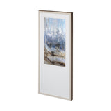 Anchored In Blue II by Aziz Kadmiri a Hand Embellished Textured Framed Art Print Matted under Glass by Mercana at Eve Furniture