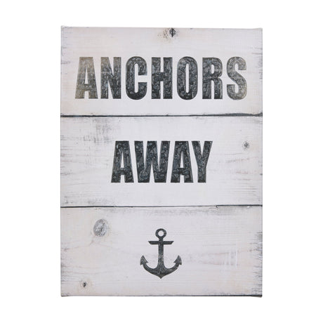 Anchors Away by Mercana Studio a Hand Embellished Textured Canvas by Mercana at Eve Furniture
