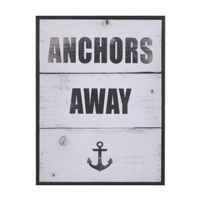 Anchors Away by Mercana Studio a Hand Embellished Textured Framed Art Print by Mercana at Eve Furniture