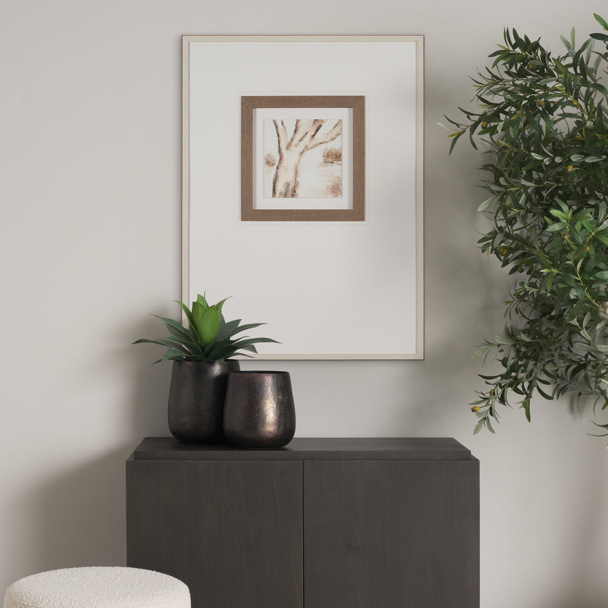 Ancient Arbutus by Studio M a handmade Original Framed Artwork under Glass by Mercana at Eve Furniture