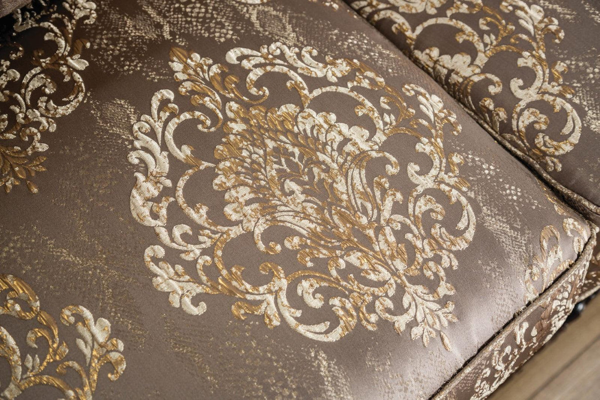 Andalusia Light Brown/Dark Cherry Sofa by Furniture of America at Eve Furniture