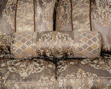 Andalusia Light Brown/Dark Cherry Sofa by Furniture of America at Eve Furniture