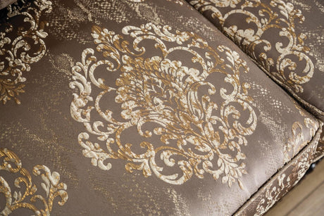 Andalusia Light Brown/Dark Cherry Loveseat by Furniture of America at Eve Furniture