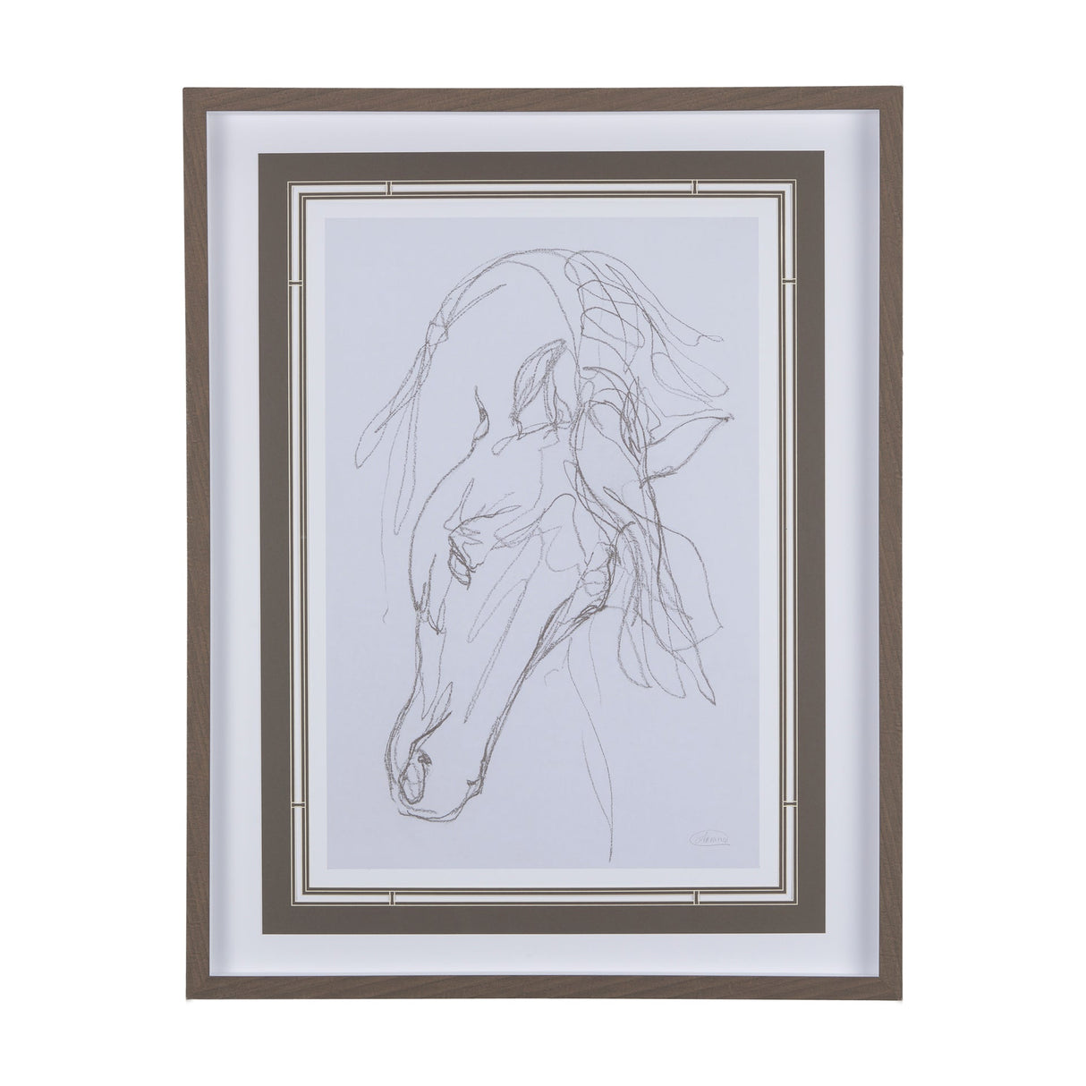 Andalusian I by Mercana Studio a Hand Embellished Textured Framed Art Print Matted under Glass by Mercana at Eve Furniture