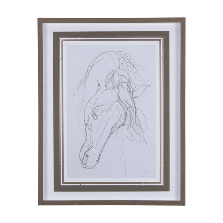 Andalusian I by Mercana Studio a Hand Embellished Textured Framed Art Print Matted under Glass by Mercana at Eve Furniture