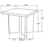 Andando Mango Brown 3-Piece Coffee and End Table Set by Coaster at Eve Furniture
