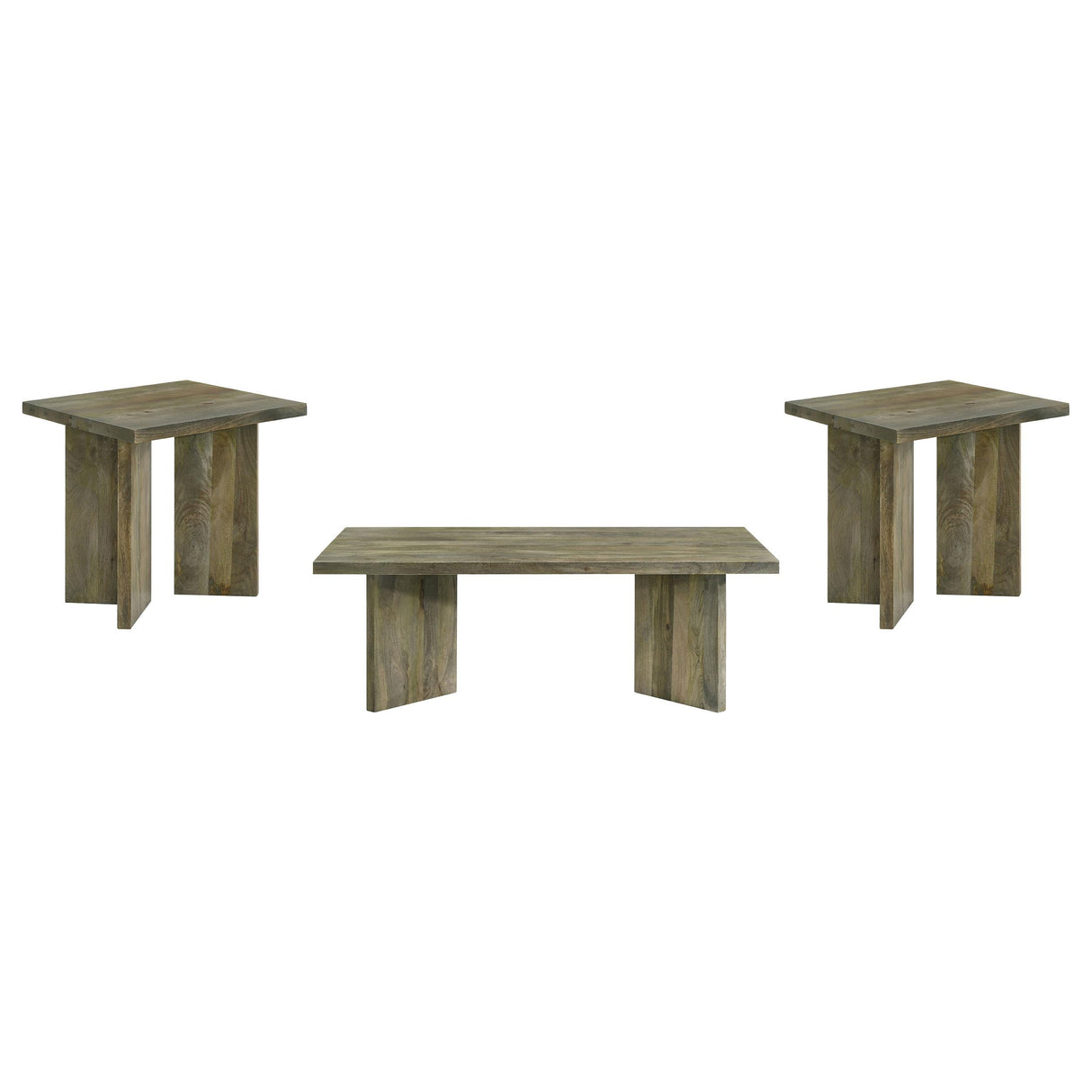 Andando Mango Brown 3-Piece Coffee and End Table Set by Coaster at Eve Furniture