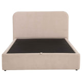 Anders Beige Upholstered Queen Storage Lift Platform Bed by Coaster at Eve Furniture