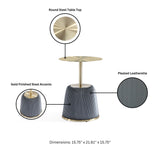 Anderson Coffee Table and End Table 1.0 in Cream and Grey (set of 2) by Manhattan Comfort at Eve Furniture