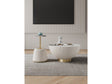 Anderson Coffee Table and End Table 1.0 in Cream (set of 2) by Manhattan Comfort at Eve Furniture
