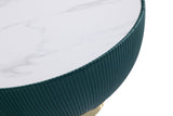 Anderson Coffee Table and End Table 1.0 in Green (set of 2) by Manhattan Comfort at Eve Furniture