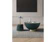Anderson Coffee Table and End Table 1.0 in Green (set of 2) by Manhattan Comfort at Eve Furniture