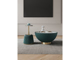 Anderson Coffee Table and End Table 1.0 in Green (set of 2) by Manhattan Comfort at Eve Furniture