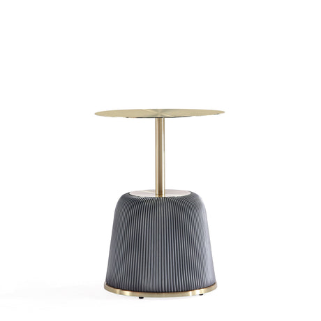 Anderson Coffee Table and End Table 1.0 in Grey (set of 2) by Manhattan Comfort at Eve Furniture