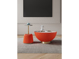 Anderson Coffee Table and End Table 1.0 in Orange (set of 2) by Manhattan Comfort at Eve Furniture