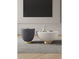 Anderson Coffee Table and End Table 2.0 in Cream and Grey (set of 2) by Manhattan Comfort at Eve Furniture