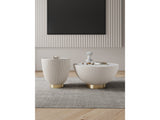 Anderson Coffee Table and End Table 2.0 in Cream (set of 2) by Manhattan Comfort at Eve Furniture