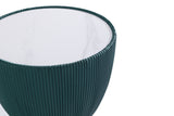 Anderson Coffee Table and End Table 2.0 in Green (set of 2) by Manhattan Comfort at Eve Furniture