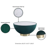 Anderson Coffee Table and End Table 2.0 in Green (set of 2) by Manhattan Comfort at Eve Furniture
