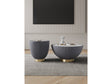 Anderson Coffee Table and End Table 2.0 in Grey (set of 2) by Manhattan Comfort at Eve Furniture